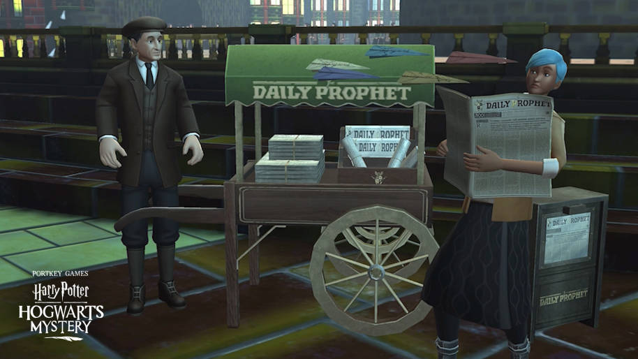 Hogwarts-Mystery-screengrab-daily-prophet-stall